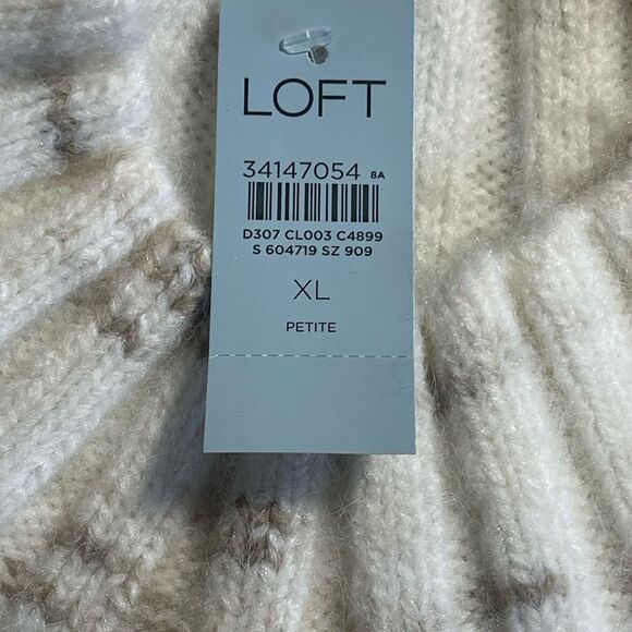 LOFT Petite Spacedye Turtleneck Sweater Size XL NWT - Picture 9 of 12